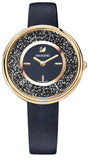 Swarovski Crystalline Pure Black Dial Black Leather Strap Watch for Women - 5275043 Authentic Buy Shop Now