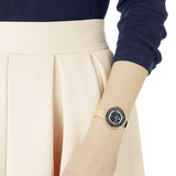 Swarovski Crystalline Pure Black Dial Rose Gold Steel Strap Watch for Women - 5295334 Authentic Buy Shop Now