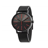 Calvin Klein Boost Black Dial Black Leather Strap Watch for Men - K7Y214CY Authentic Buy Shop Now