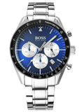 Hugo Boss Chronograph Blue Dial Silver Steel Strap Watch for Men - 1513630 Authentic Buy Shop Now