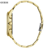 Guess Solar Chronograph Diamonds White Dial Gold Steel Strap Watch for Women - W1069L2 Authentic Buy Shop Now