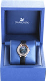 Swarovski Lovely Crystals Analog Black Dial Black Leather Strap Watch for Women - 5301877 Authentic Buy Shop Now