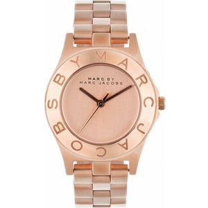 Marc Jacobs Blade Rose Gold Dial Rose Gold Steel Strap Watch for Women - MBM3127 Authentic Buy Shop Now