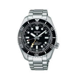 Seiko Prosprex Dark Depths GMT Automatic Black Dial Silver Steel Strap Watch For Men - SPB383J1 Authentic Buy Shop Now