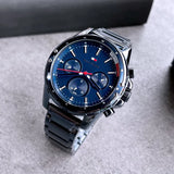 Tommy Hilfiger Mason Blue Dial Blue Steel Strap Watch for Men - 1791789 Authentic Buy Shop Now