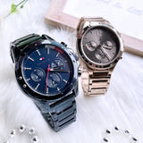 Tommy Hilfiger Mason Blue Dial Blue Steel Strap Watch for Men - 1791789 Authentic Buy Shop Now