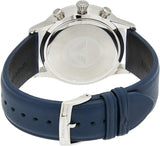 Emporio Armani Giovanni T Bar Chronograph Quartz Blue Dial Blue Leather Strap Watch For Men - AR11226 Authentic Buy Shop Now