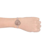 Michael Kors Jaryn Analog Gold Dial Pink Steel Strap Watch For Women - MK4343 Authentic Buy Shop Now