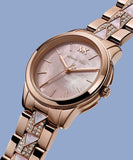 Michael Kors Runway Mother of Pearl Dial Rose Gold Steel Strap Watch For Women - MK6856 Authentic Buy Shop Now