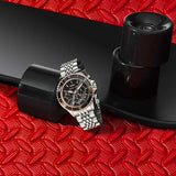 Michael Kors Bayville Chronograph Black Dial Silver Steel Strap Watch For Men - MK8725 Authentic Buy Shop Now