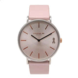 Coach Perry White Dial Pink Leather Strap Watch for Women - 14503128 Authentic Buy Shop Now