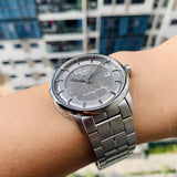 Tissot Luxury Powermatic 80 Grey Dial Silver Steel Strap Watch for Men - T086.407.11.061.00 Authentic Buy Shop Now