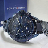 Tommy Hilfiger Bank Quartz Blue Dial Blue Steel Strap Watch for Men - 1791720 Authentic Buy Shop Now