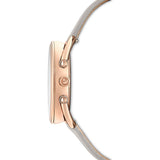 Swarovski Crystalline Glam Silver Dial Grey Leather Strap Watch for Women - 5452455 Authentic Buy Shop Now