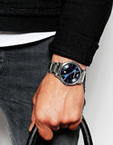 Emporio Armani Renato Blue Dial Silver Steel Strap Watch For Men - AR2477 Authentic Buy Shop Now