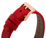 Marc Jacobs Henry Skeleton Red Dial Red Leather Strap Watch for Women - MBM1338 Authentic Buy Shop Now