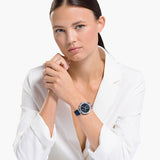 Swarovski Era Journey Blue Dial Blue Leather Strap Watch for Women - 5479239 Authentic Buy Shop Now
