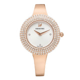 Swarovski Crystal Rose Silver Dial Rose Gold Steel Strap Watch for Women - 5484073 Authentic Buy Shop Now
