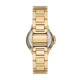 Michael Kors Camille Analog Red Dial Gold Steel Strap Watch For Women - MK7196 Authentic Buy Shop Now