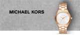 Michael Kors Slim Runway White Dial Rose Gold Steel Strap Watch For Women - MK3804 Authentic Buy Shop Now
