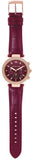 Michael Kors Parker Chronograph Red Dial Red Leather Strap Watch For Women - MK6986 Authentic Buy Shop Now