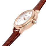 Emporio Armani Mia Quartz Silver Dial Brown Leather Strap Watch For Women - AR11525 Authentic Buy Shop Now