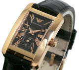Emporio Armani Classic Black Dial Black Leather Strap Watch For Men - AR0168 Authentic Buy Shop Now