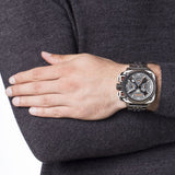 Diesel BAMF Chronograph Gray Dial Gray Steel Strap Watch For Men - DZ7344 Authentic Buy Shop Now