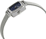 Tissot Lovely Square Blue Dial Silver Mesh Bracelet Watch For Women - T058.109.11.041.00 Authentic Buy Shop Now