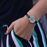 Marc Jacobs Sally White Dial Black Leather Strap Watch for Women - MBM1352 Authentic Buy Shop Now