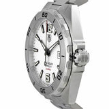 Tag Heuer Formula 1 Calibre 5 Automatic White Dial Silver Steel Strap Watch for Men - WAZ2114.BA0875 Authentic Buy Shop Now