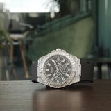 Guess Baguette Crystals Black Dial Black Silicone Strap Watch For Men - GW0208G1 Authentic Buy Shop Now
