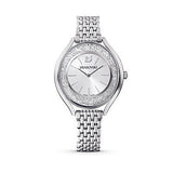 Swarovski Crystalline Aura Silver Dial Silver Steel Strap Watch for Women - 5519462 Authentic Buy Shop Now