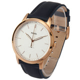 Fossil The Minimalist Slim White Dial Blue Leather Strap Watch for Men - FS5371 Authentic Buy Shop Now