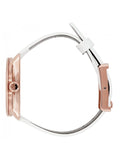 Calvin Klein Accent Silver Dial White Leather Strap Watch for Women - K2Y236K6 Authentic Buy Shop Now