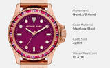 Michael Kors Everest Pave Crystals Pink Dial Pink Rubber Strap Watch for Women - MK7441 Authentic Buy Shop Now