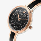 Swarovski Crystalline Delight Black Dial Two Tone Steel Strap Watch for Women - 5580530 Authentic Buy Shop Now