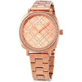 Michael Kors Nia Quartz Rose Gold Dial Rose Gold Steel Strap Watch For Women - MK3990 Authentic Buy Shop Now