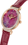 Swarovski Passage Moon Phase Red Dial Red Leather Strap Watch for Women - 5613323 Authentic Buy Shop Now