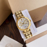Versace V Racer Chronograph White Dial Gold Steel Strap Watch for Men - VBR060017 Authentic Buy Shop Now