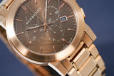 Burberry The City Grey Dial Rose Gold Steel Strap Watch for Men - BU9353 Authentic Buy Shop Now