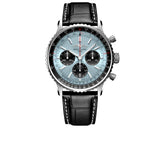 Breitling Navitimer B01 Chronograph 43 Blue Dial Black Leather Strap Watch for Men - AB0138241C1P1 Authentic Buy Shop Now