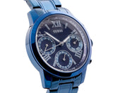 Guess F14 Chronograph Analog Blue Dial Blue Steel Strap Watch For Women - W0448L5 Authentic Buy Shop Now