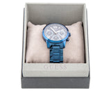 Guess F14 Chronograph Analog Blue Dial Blue Steel Strap Watch For Women - W0448L5 Authentic Buy Shop Now