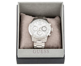 Guess Sunrise Multifunction Quartz White Dial Silver Steel Strap Watch For Women - W0330L3 Authentic Buy Shop Now
