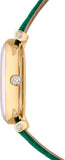 Swarovski Crystalline Wonder Silver Dial Green Leather Strap Watch for Women - 5656893 Authentic Buy Shop Now