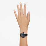 Swarovski Crystalline Wonder Black Dial Black Leather Strap Watch for Women - 5664311 Authentic Buy Shop Now