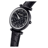 Swarovski Crystalline Wonder Black Dial Black Leather Strap Watch for Women - 5664311 Authentic Buy Shop Now
