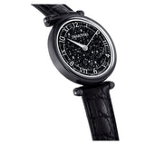 Swarovski Crystalline Wonder Black Dial Black Leather Strap Watch for Women - 5664311 Authentic Buy Shop Now