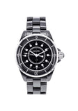 Chanel J12 Quartz Diamonds Black Dial Black Steel Strap Watch for Women - J12 H1625 Authentic Buy Shop Now